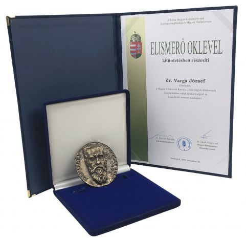 ELISMERŐ OKLEVÉL DR. VARGA JÓZSEF RÉSZÉRE
